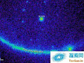 费米伽玛射线探测器发现50亿年前的高能脉冲 来自3C 279星系中央“怪物黑洞”