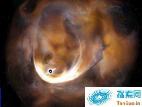 围绕黑洞旋转的行星上可能有生命存在