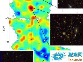 参与暗能量调查的科学家第一次发布一系列的宇宙暗物质地图|宇宙